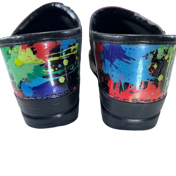 Dansko Clogs Shoes EU 36 Paint Splatter Professional Nursing Slip On READ 5.5-6 - Picture 6 of 16